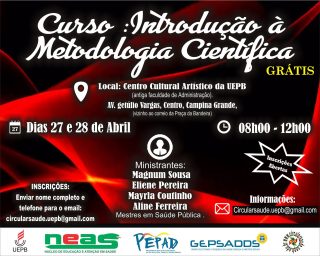 CURSO: INTRODUÇÃO À METODOLOGIA CIENTÍFICA.