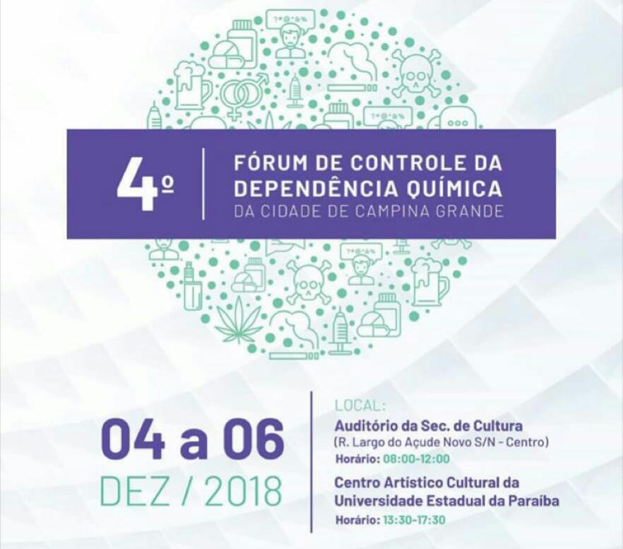 4° fórum de controle da dependência química (Novas informações)